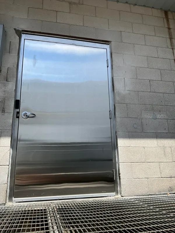 New commercial door construction and installation